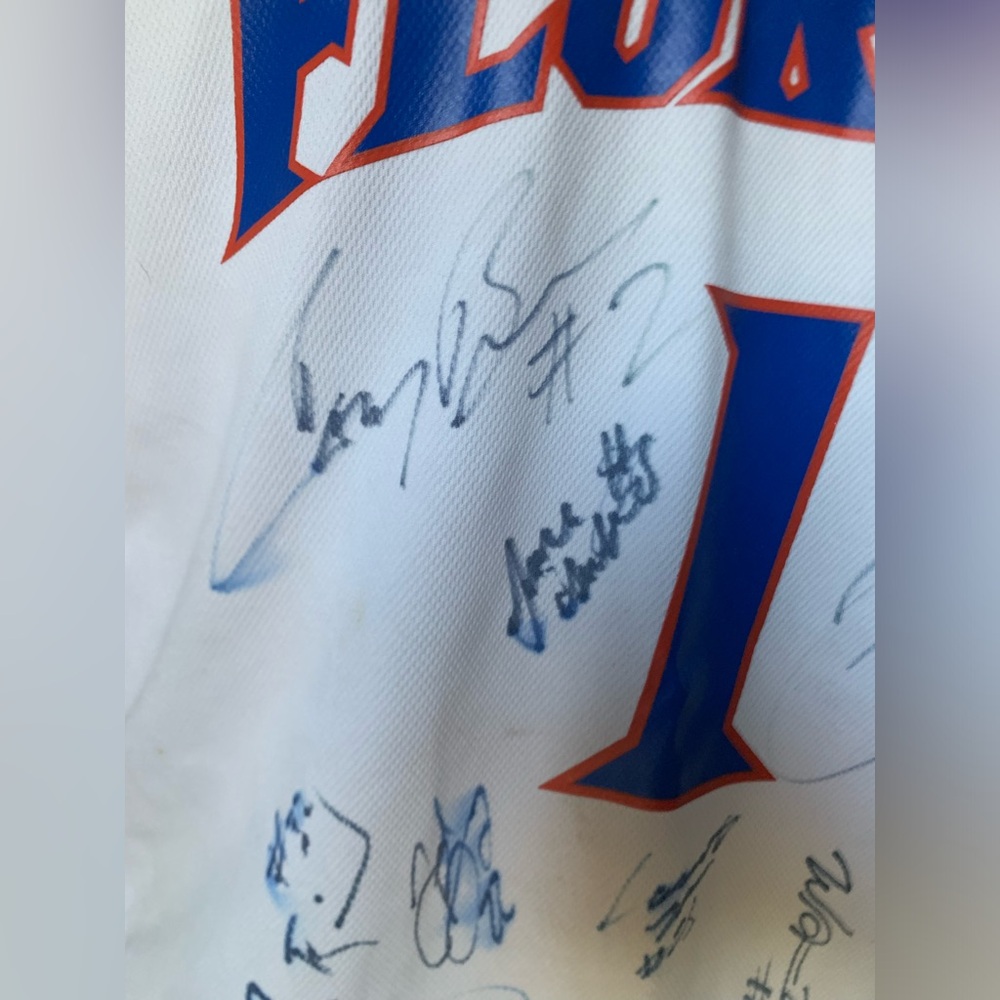 Florida Gators White and Blue Basketball Jersey - Picture 11 of 16